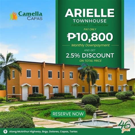 capas tarlac house and lot for sale|Camella Capas .